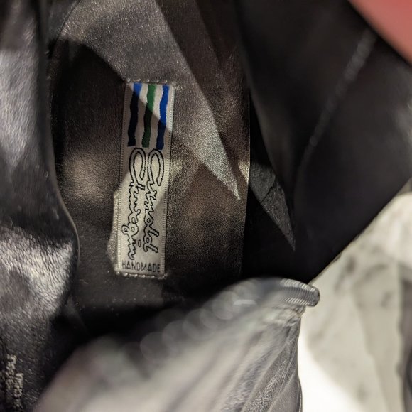 Black Women Leather Arnold Churgin Ankle Boot - Picture 7 of 8